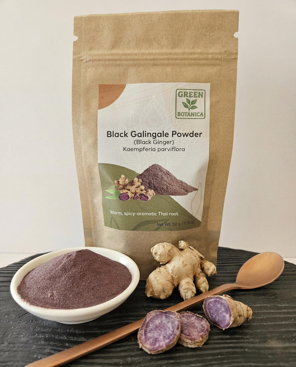 Black Ginger Powder — Green Botanica, product image 1