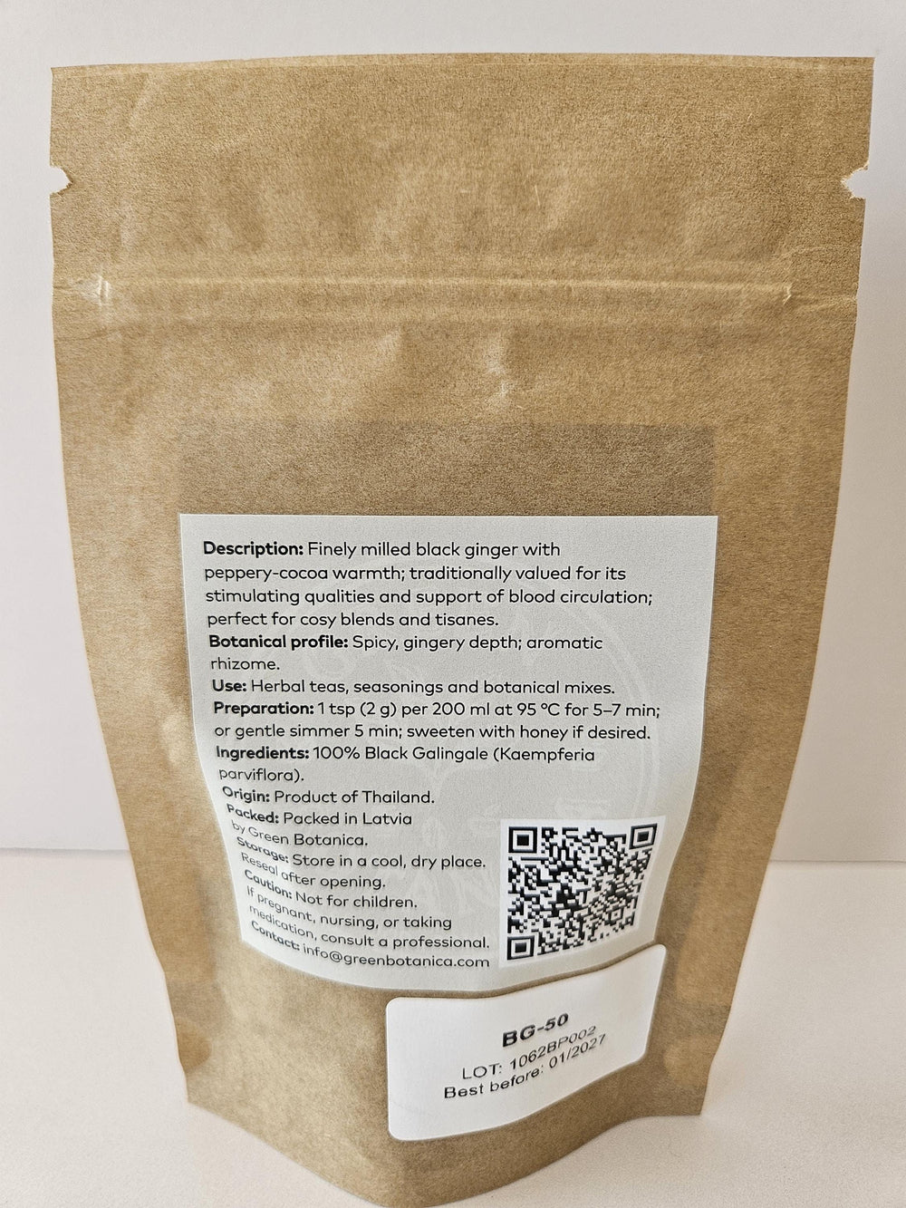 Black Ginger Powder — Green Botanica, product image 6