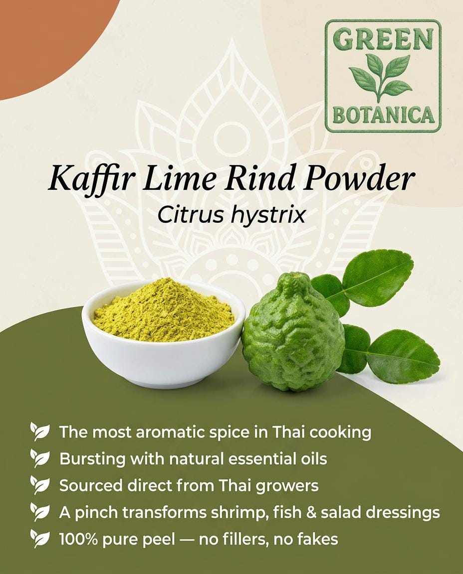 Makrut Lime Peel Powder — Green Botanica, product image 3