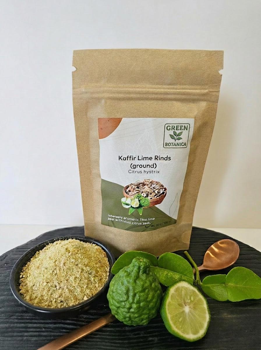 Makrut Lime Peel Powder — Green Botanica, product image 1
