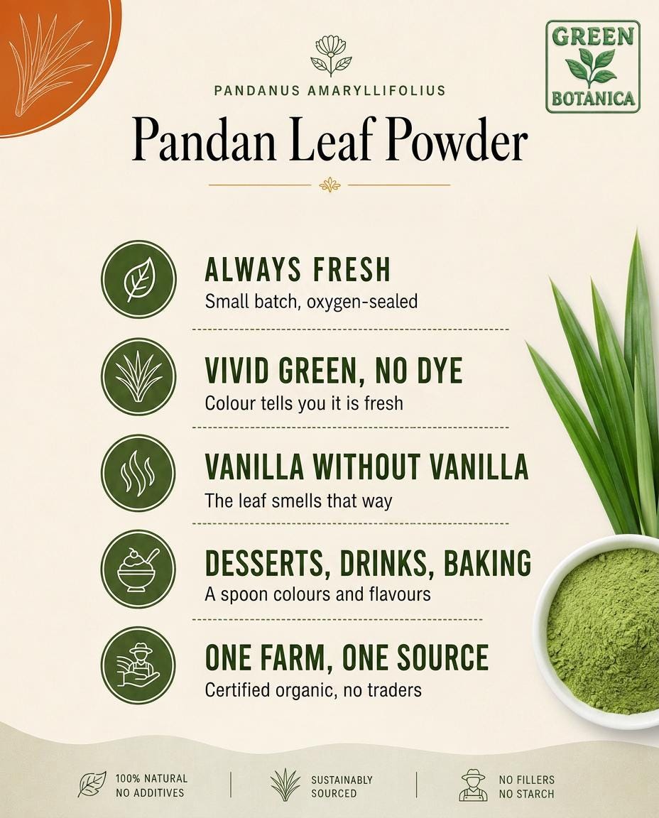 Pandan Leaf Powder — Green Botanica, product image 3